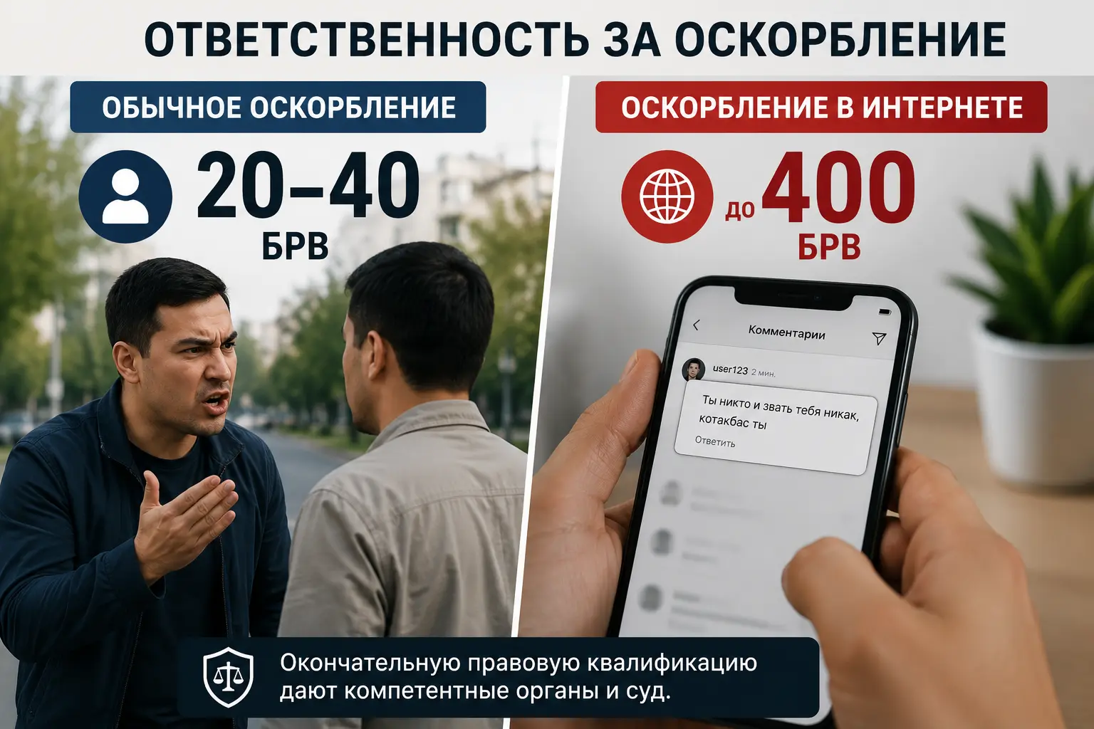 Какое наказание за оскорбление в Узбекистане