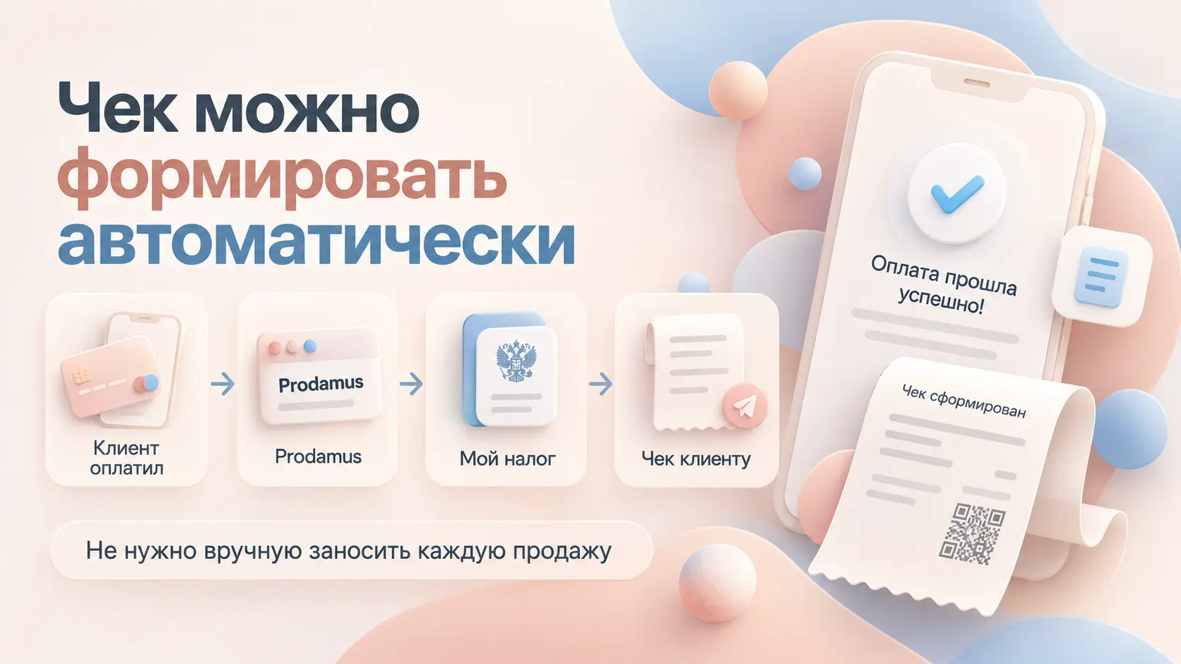 Как отправлять автоматически чек в Мой налог smm-специалисту