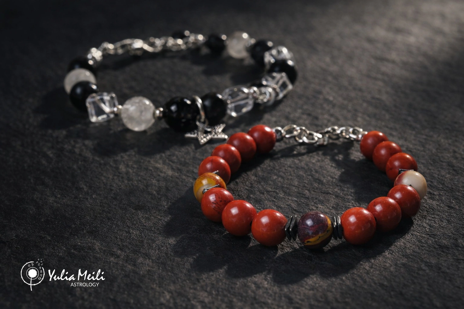 Браслет из яшмы для поддержки сердца, камни подобраны по хорарной карте