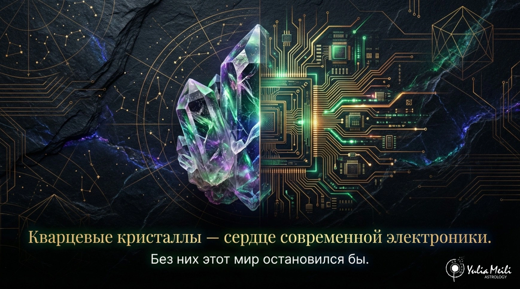 Кварцевый кристалл и микросхема - основа современной электроники