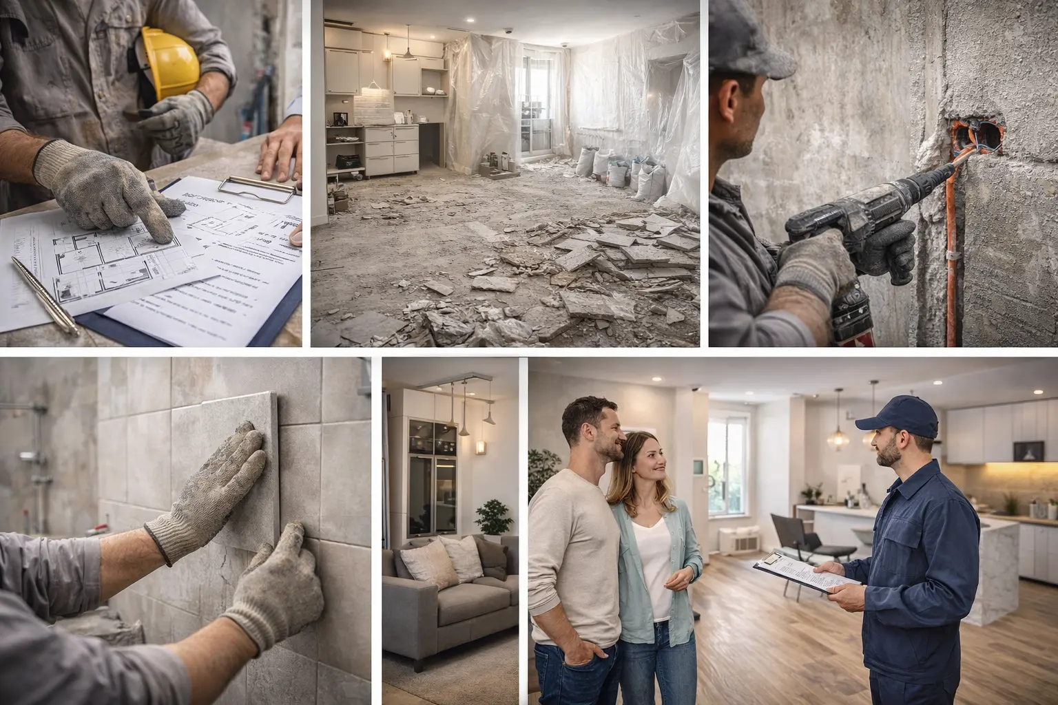 Как проходит ремонт квартиры по этапам — от договора до сдачи объекта