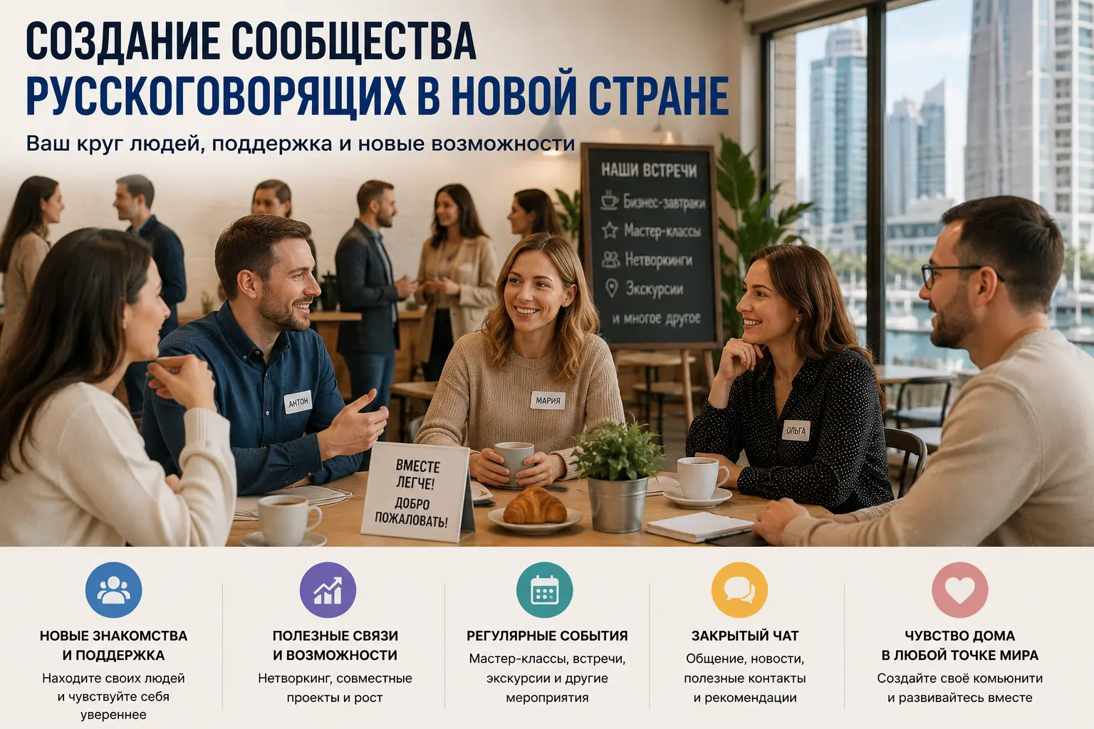 Создание комьюнити русскоговорящих