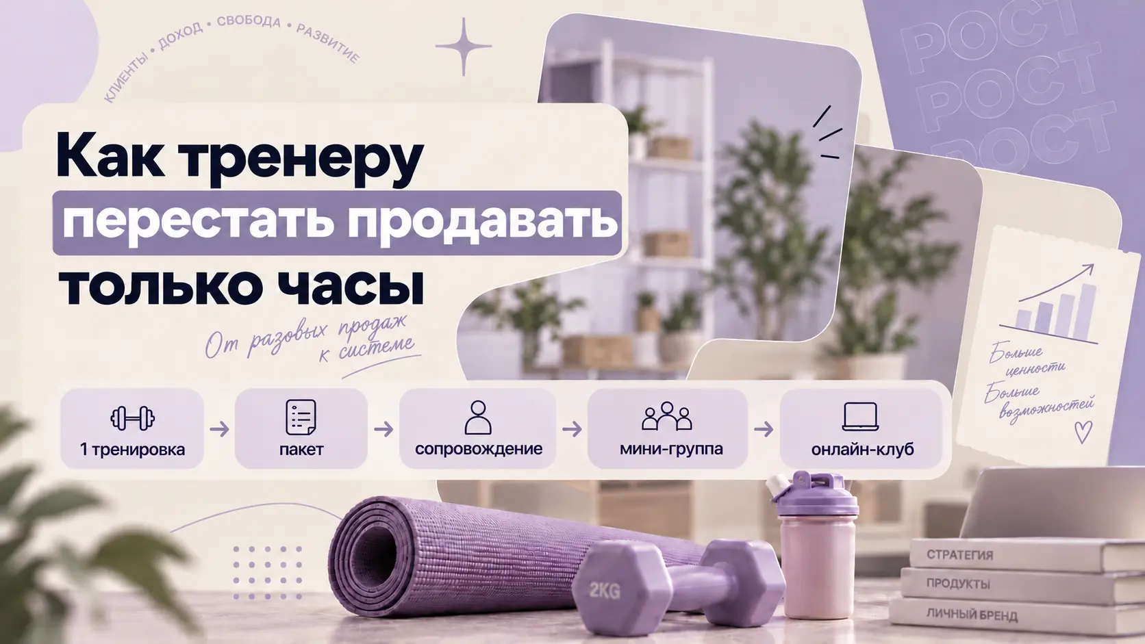 как тренеру перестать продавать только часы тренировок