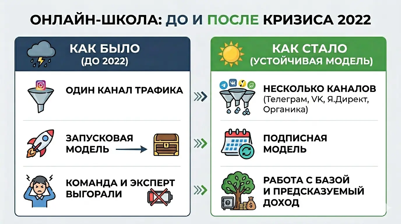 Устойчивая модель онлайн-школы  после кризиса