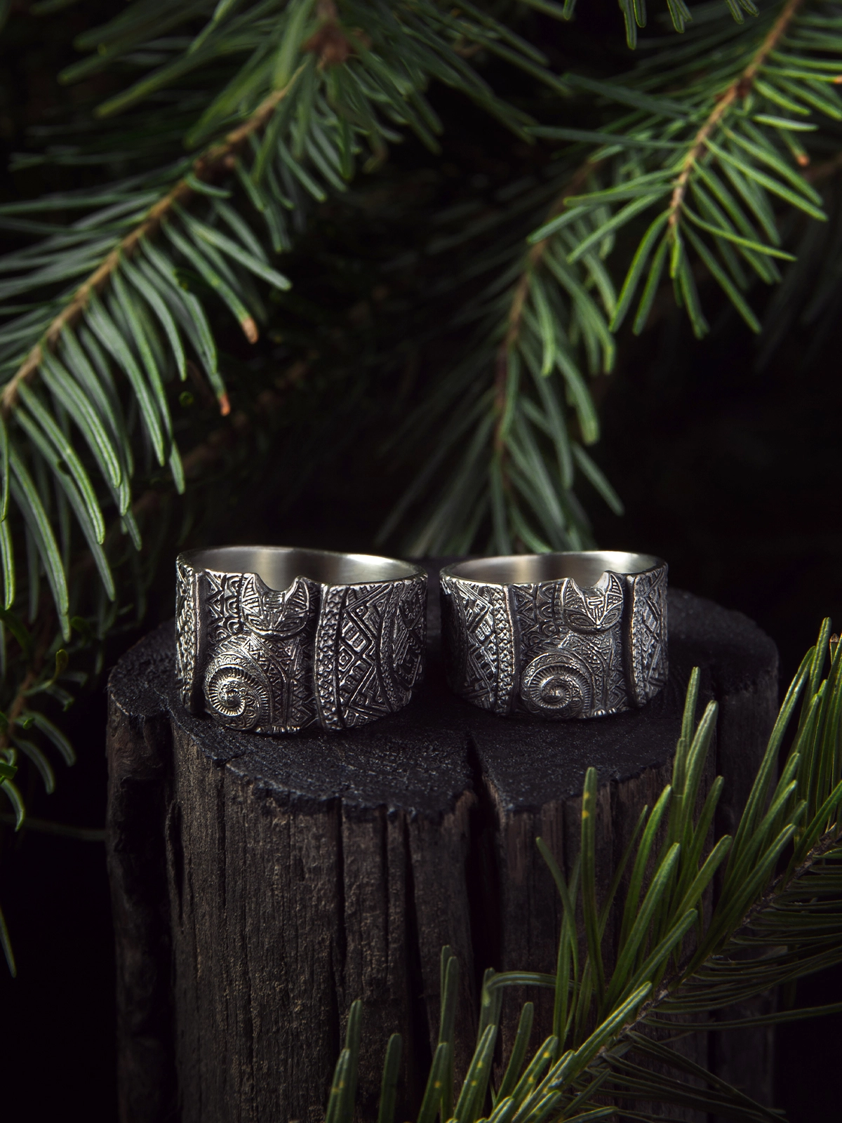 Кольцо с котом из нейзильбера