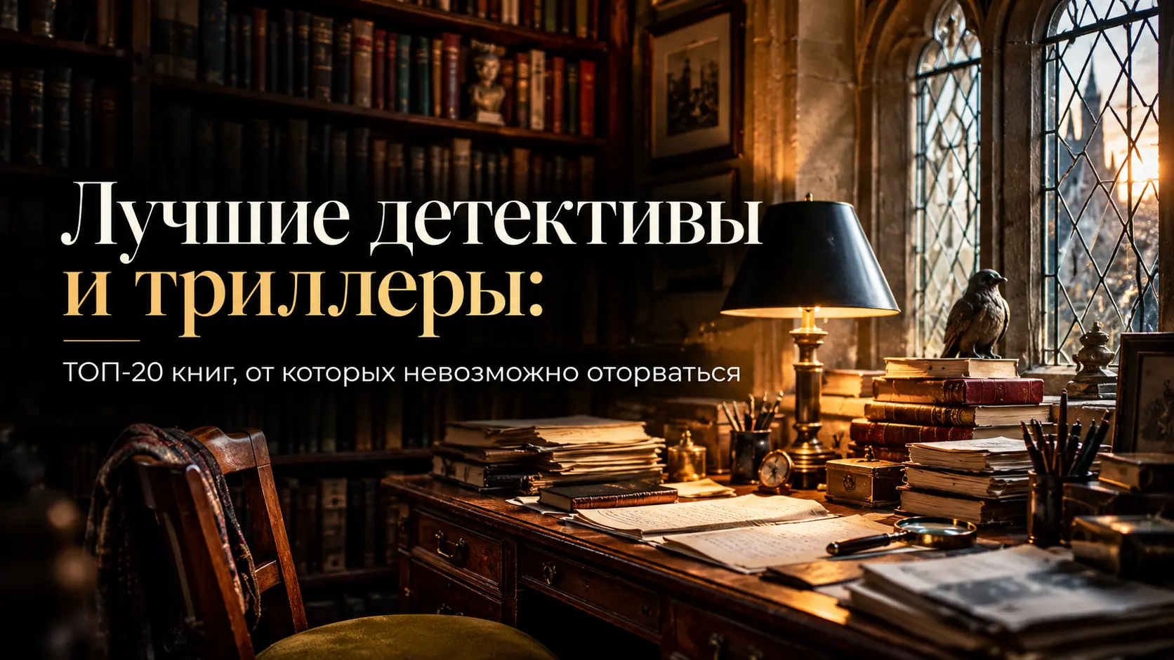 Лучшие детективы и триллеры: ТОП-20 книг