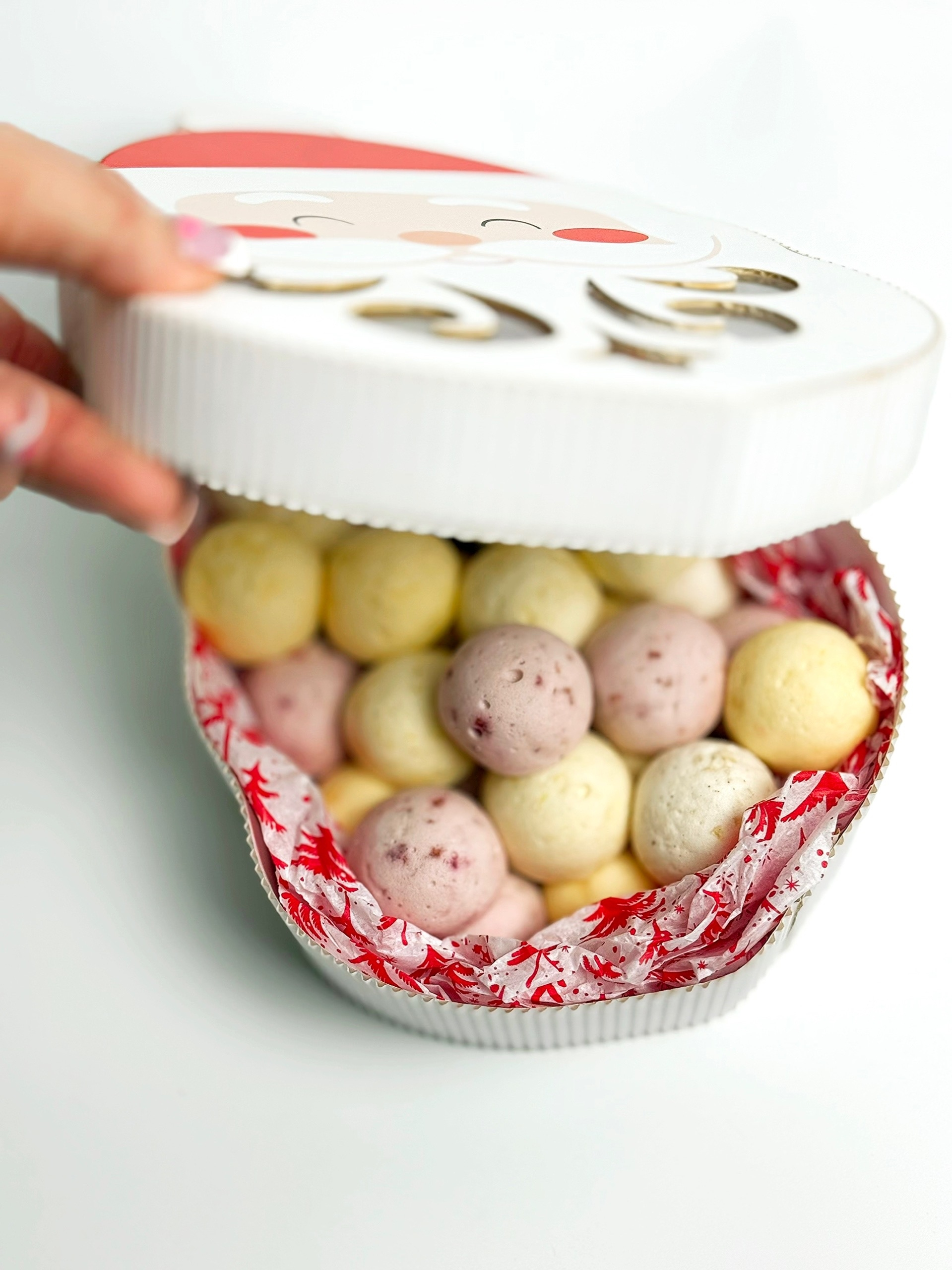 подарок в коробке , сладкий подарок , маршмеллоу