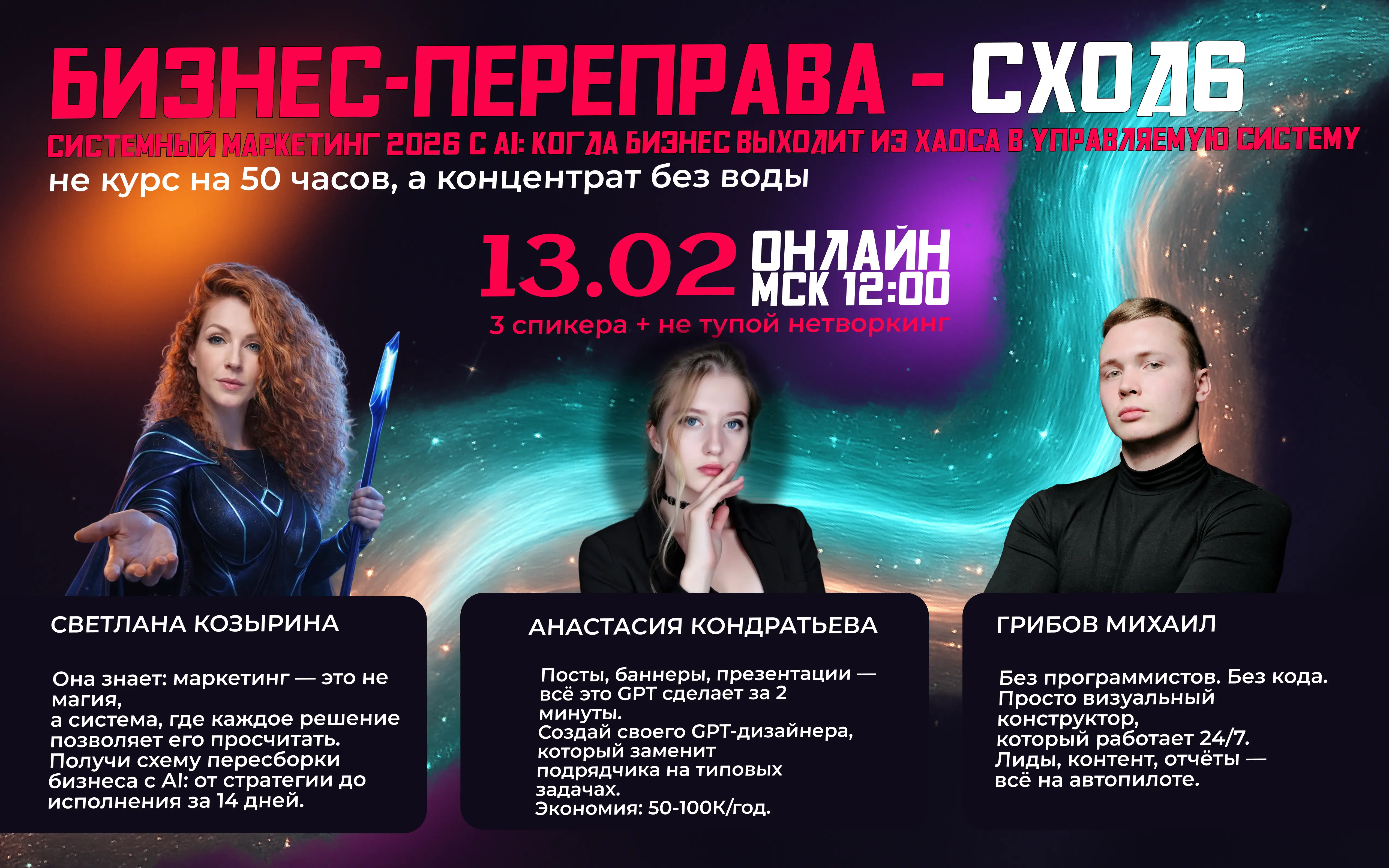 Ai  для бизнеса 2026. Онлайн Сход предпринимателей. 