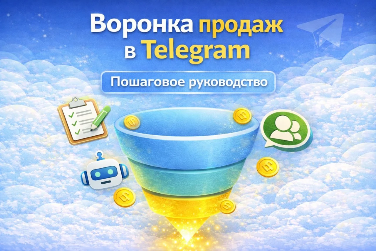 Воронка продаж в Телеграм - пошаговое руководство